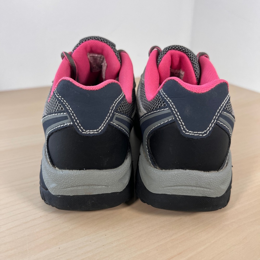 Brahma Steel Toe Work Shoes Women 7 Gray Pink Leather Industrial ASTM F2413-11 - Picture 3 of 9